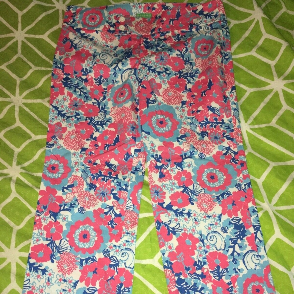 Lilly Pulitzer Pink Seashell Pant 8